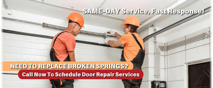 Broken Garage Door Spring Rocklin CA